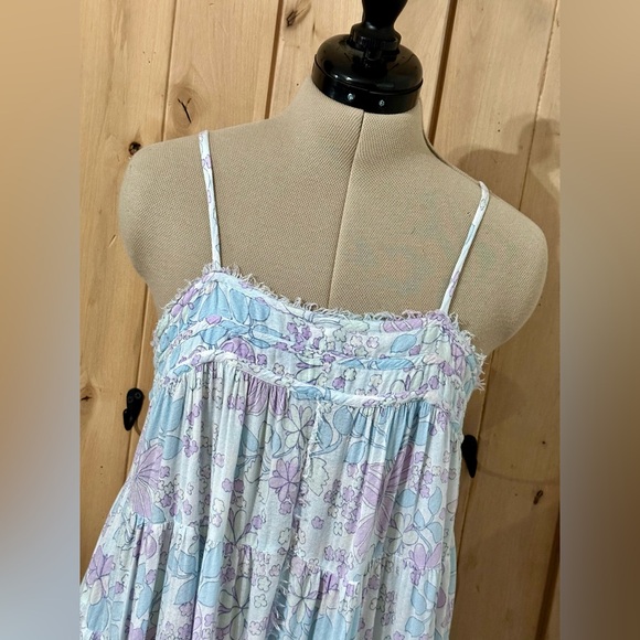 FREE PEOPLE Printed Crush Blush Playsuit Sleepwear Romper Pajama Lounge Intimate - Picture 6 of 11